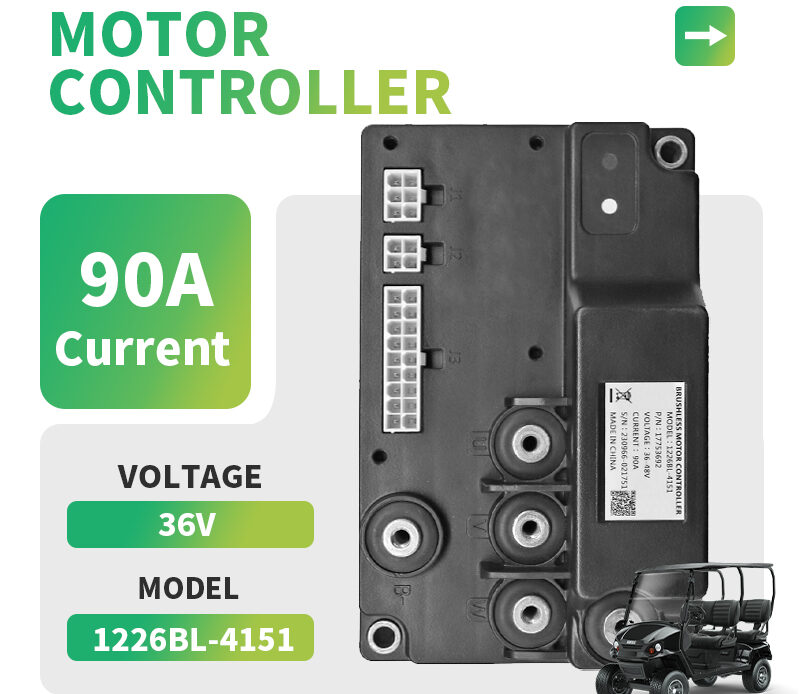 Replacement Curtis 1226BL-4151 36V 90A Golf Cart Controller DC Motor Controller