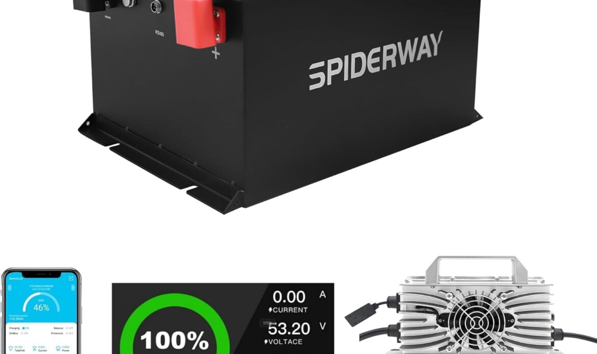 36V 105Ah LiFePO4 Battery for Golf Carts 6000+ Deep Cycles Intelligent Temperature Control BMS with 3-pin Fast Charge