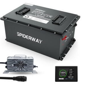 48V (51.2V) 105Ah LiFePO4 Battery Kit with 25A Charger | Fast Charging Safe and Durable for Golf Carts - Image 3