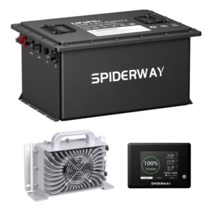 48V(51.2V)105Ah  Golf Cart Lithium LiFePO4 Battery 200A BMS 6000+ Cycle.