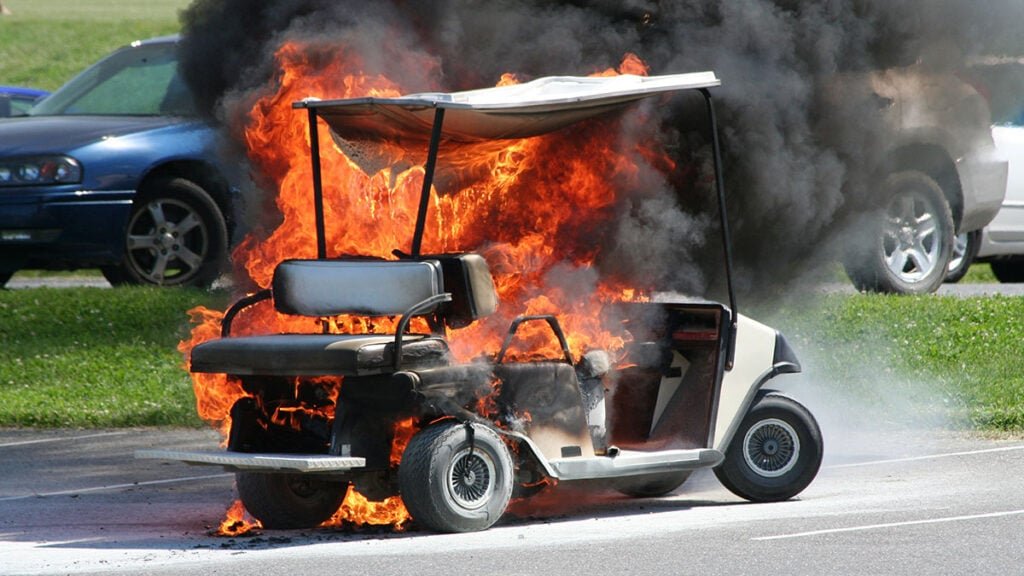 Preventing Golf Cart Fires Choosing the Safest Battery Solution for Peace of Mind