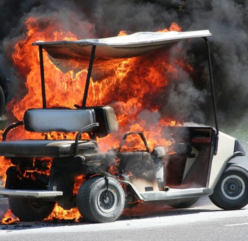Preventing Golf Cart Fires Choosing the Safest Battery Solution for Peace of Mind